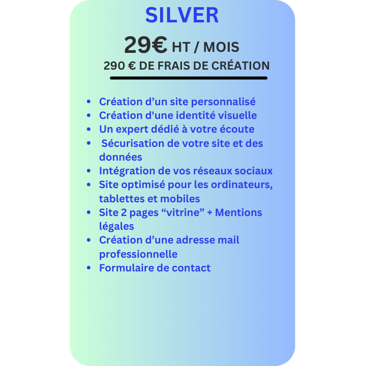 tarif-creation-site-internet-Silver-azad-communication